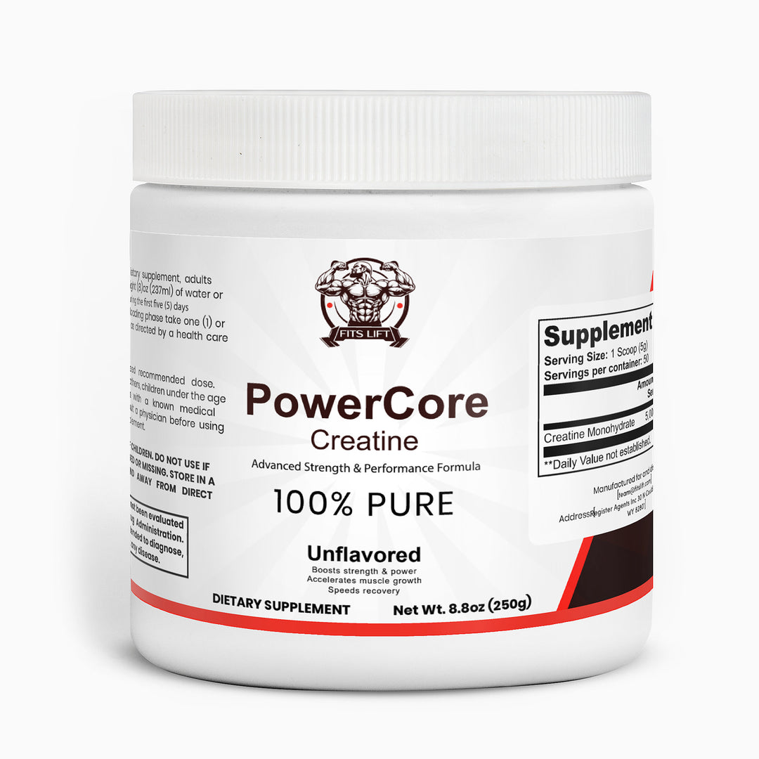 FitsLift PowerCore Creatine (Advanced Strength & Performance Formula)